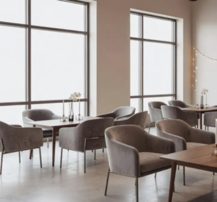 Elegant event venue prepared for a social poker-focused gathering
